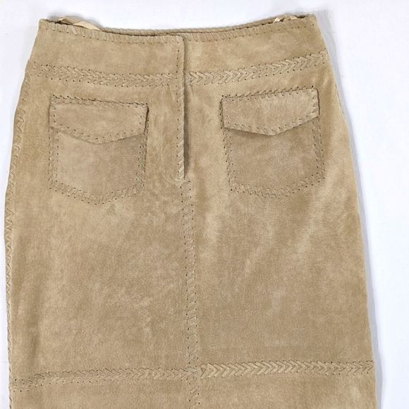 Betty Barclay Leather Midi Skirt - Picture 3 of 7